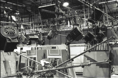 Studio A lighting gantry 1975, by Jim Gregory
