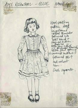 Ellie, ep 10, wool paisley dress