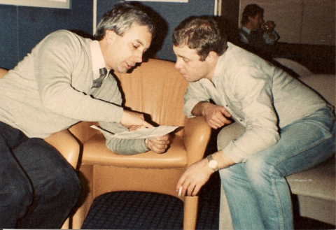 Mick Murphy and Bob Horsfield Oslo 1982JMc