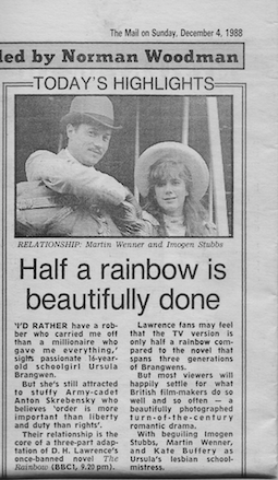 Rainbow Mail on Sunday 4 Dec 1988