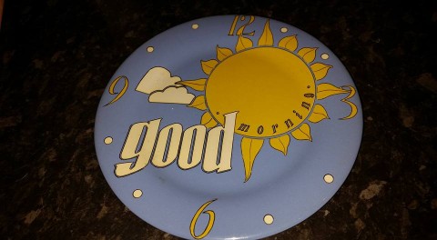 Good Morning viewer competition plate JP