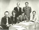 1977 regional news presenters Guy Thomas, Kay Alexander,Peter Windows, David Stevens B.Row Michael Hancock,Tom Coyne AG