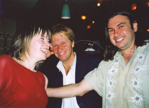 Andy and Dave at Doctors wrap party 2003 LW