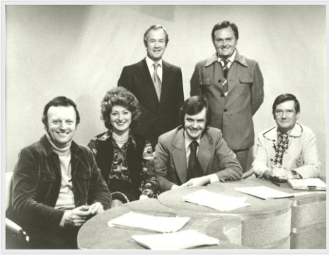 Midlands Today presenters, Tom Coyne, back row, right.